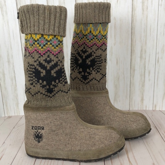 ZDAR wool sweater boots - Picture 1 of 8